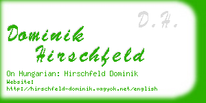 dominik hirschfeld business card